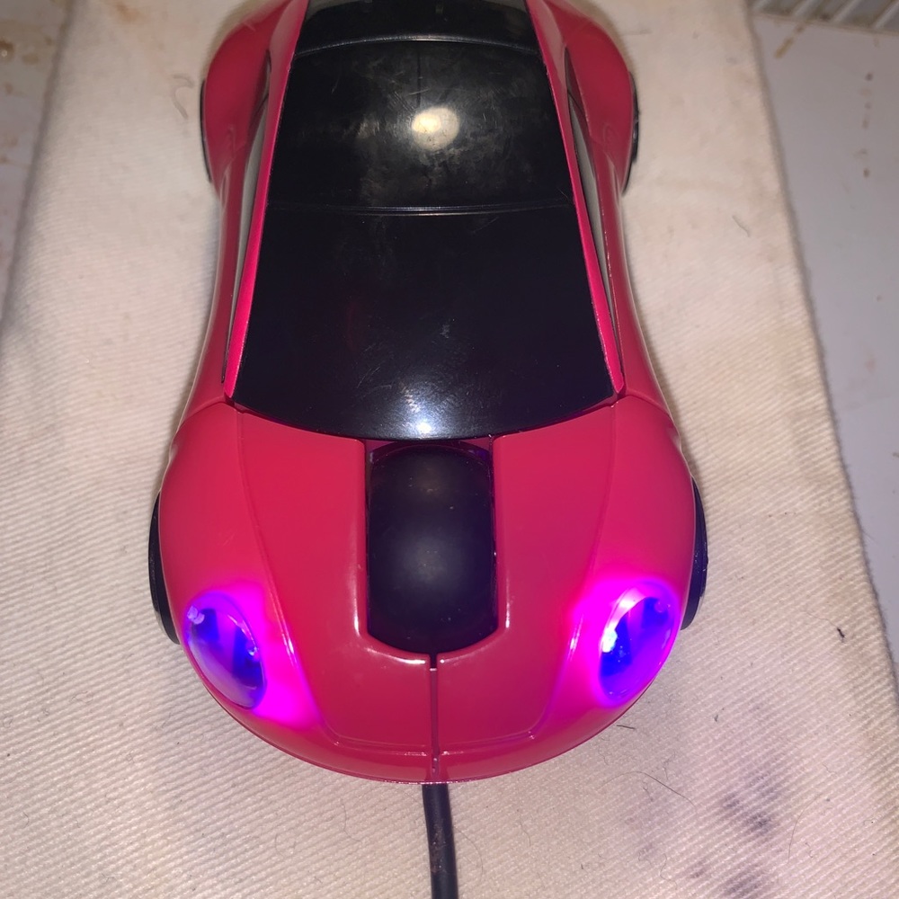 PINK RACECAR MOUSE